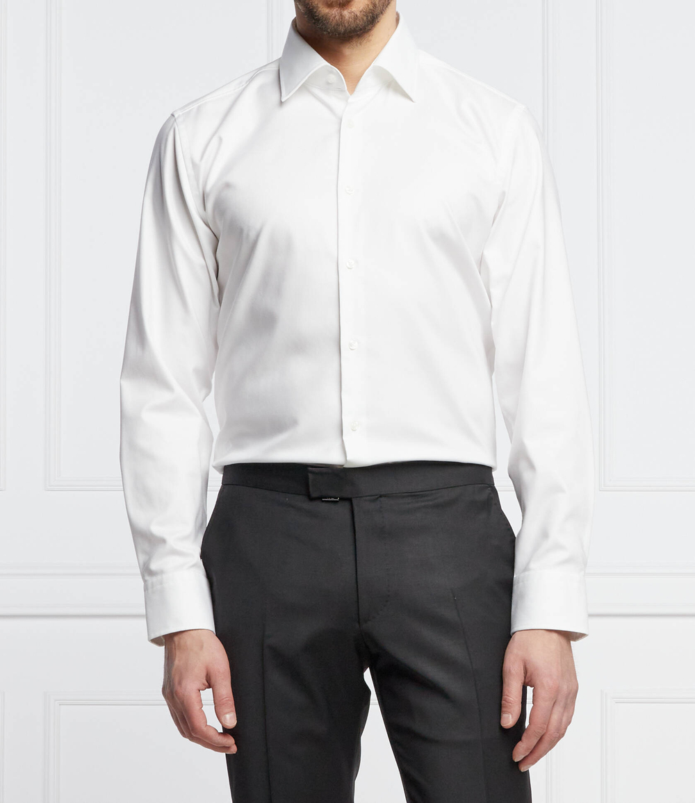 Рубашка H-HANK-kent-C1-214 BOSS BLACK - белый(50470583)