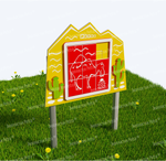 Уличный игровой развивающий модуль Пятнашки