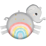 Шар Фольгированный Слоненок Радуга сатин (Ассорти)