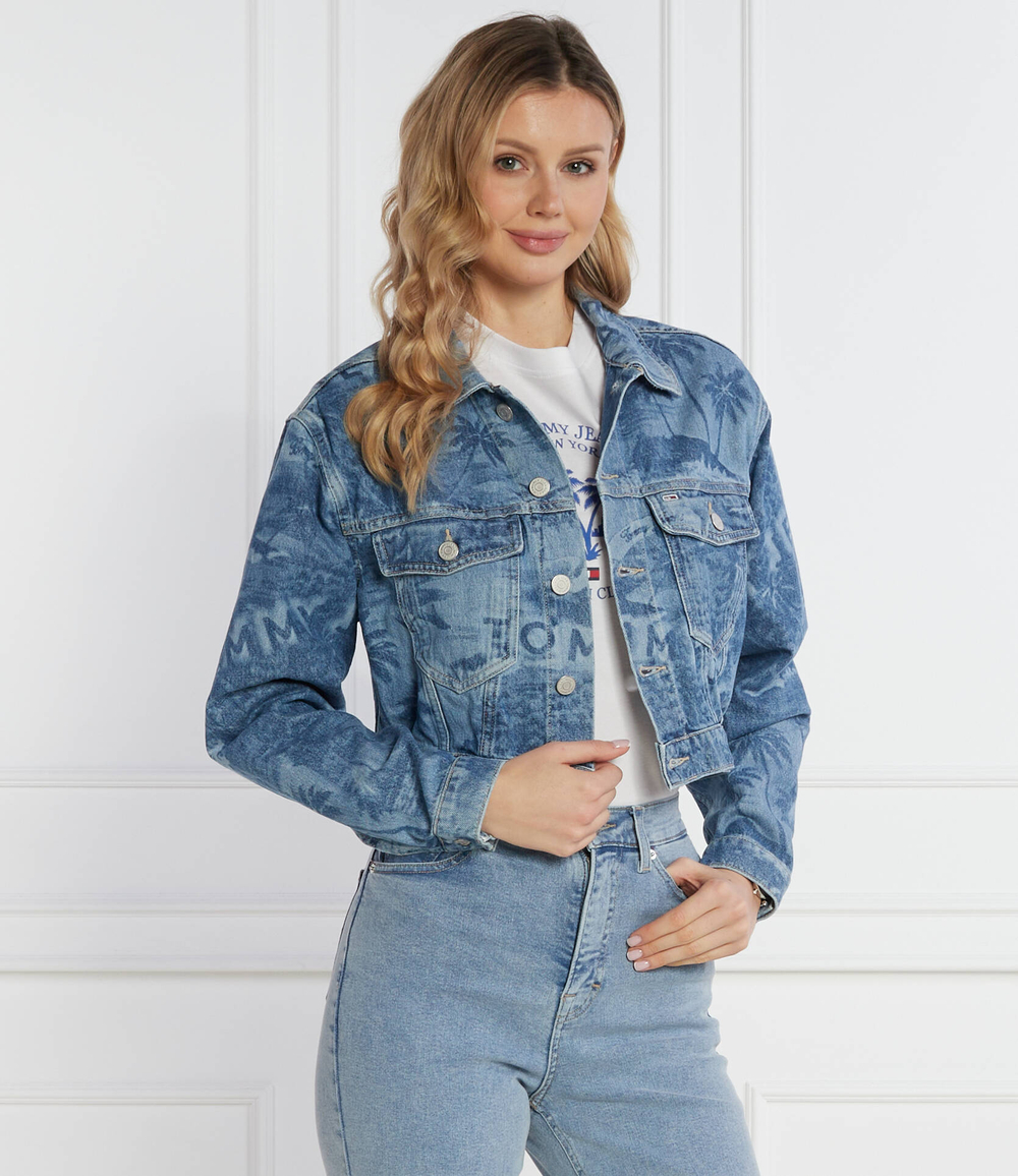 Джинсовая куртка Tommy Jeans - голубой(DW0DW17664)