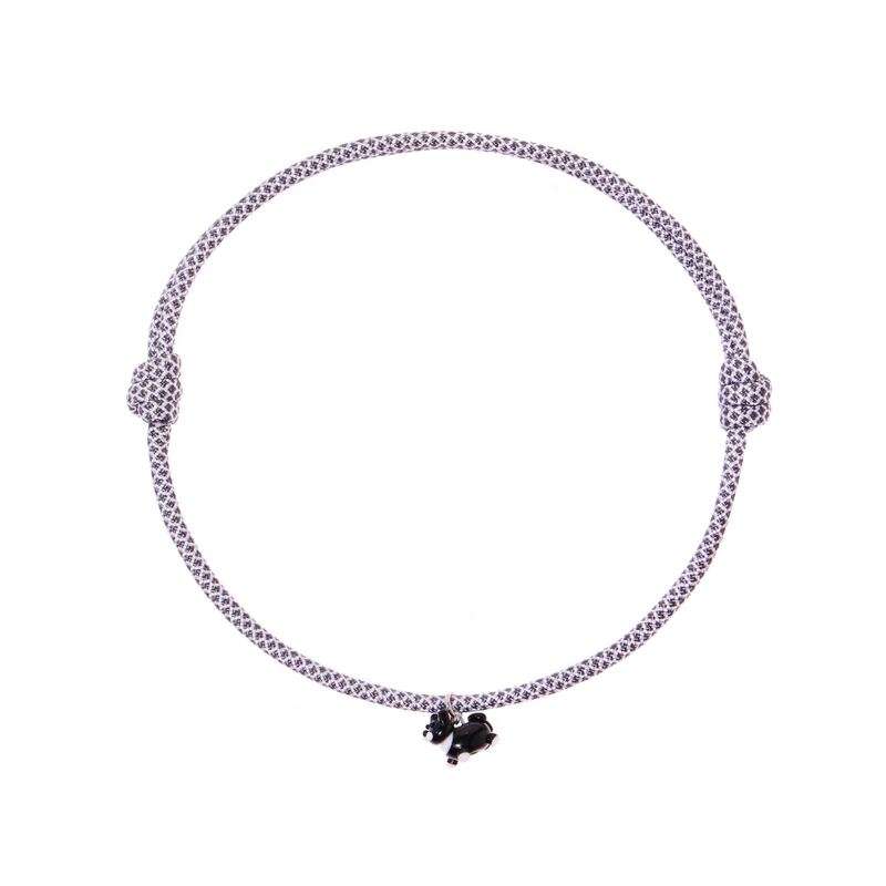 Колье Мой Любимый Пушистик на Паракорде – Черно-белый кот