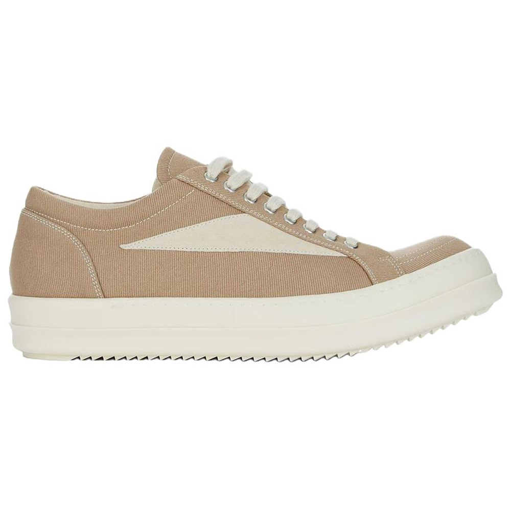 Rick Owens DRKSHDW SS26 Low top Canvas Shoes Men"s Beige