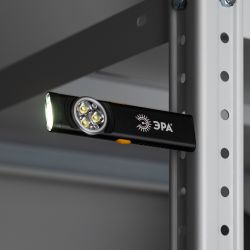 Светодиодный фонарь ЭРА Рабочие Практик RA-707 аккумуляторный 11 режимов магнит клипса турбо режим 10Вт
