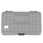 Ящик рыболовный для хранения снастей двухполочный синий