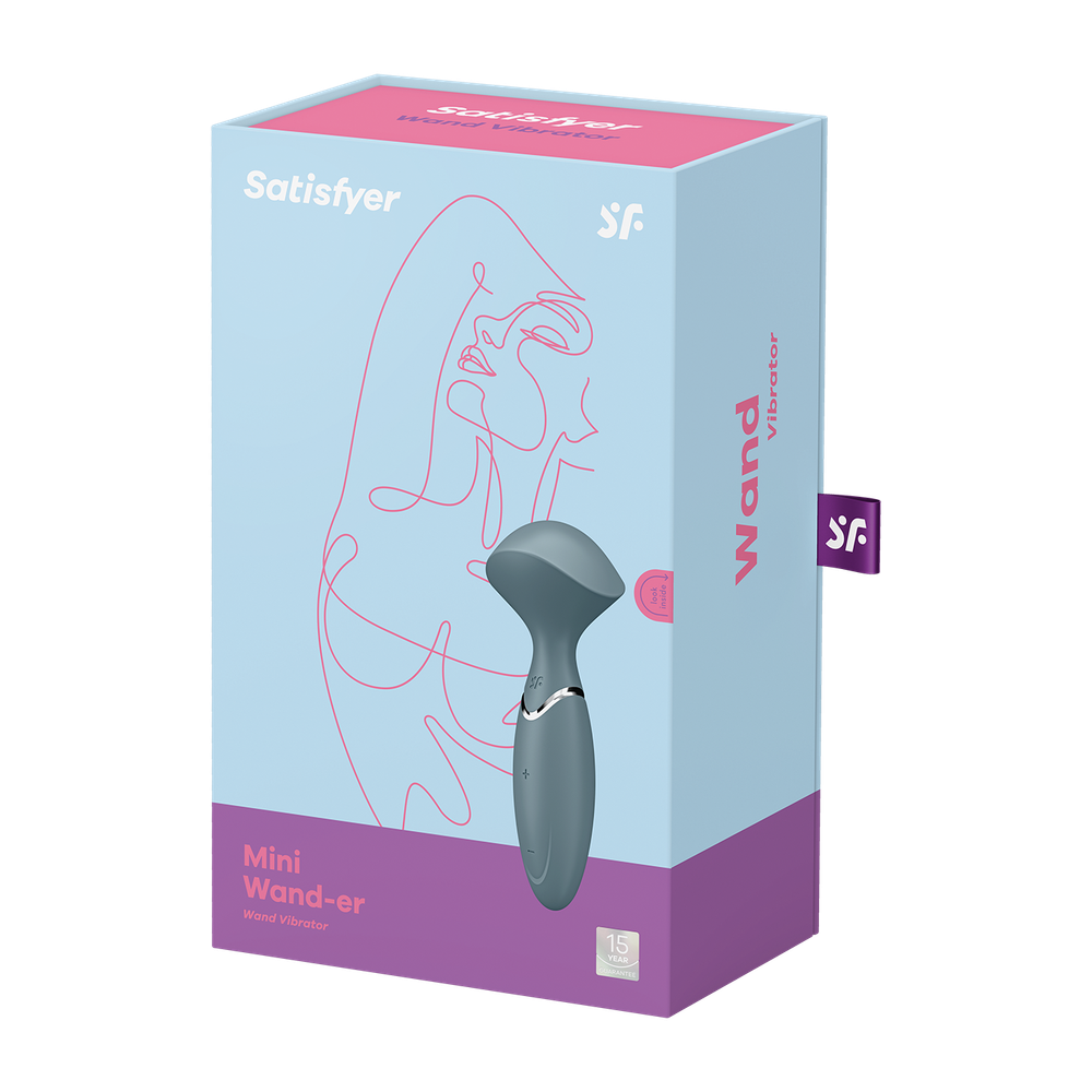 Вибромассажер Satisfyer Mini Wand-er, серый