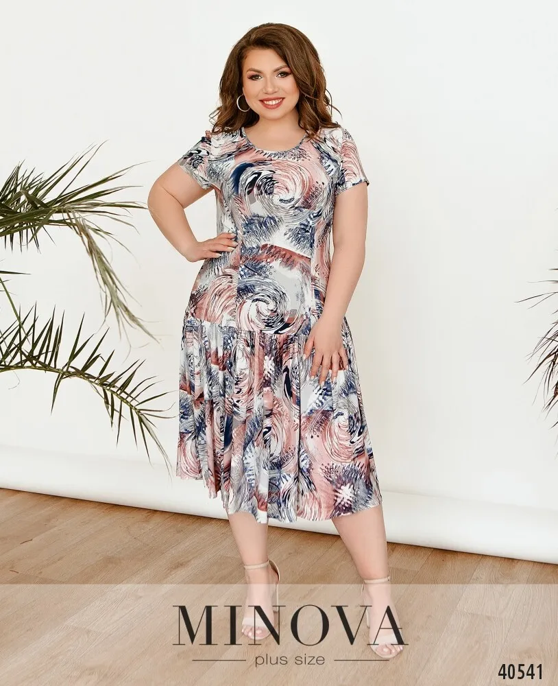 Платье 436-розовый Minova