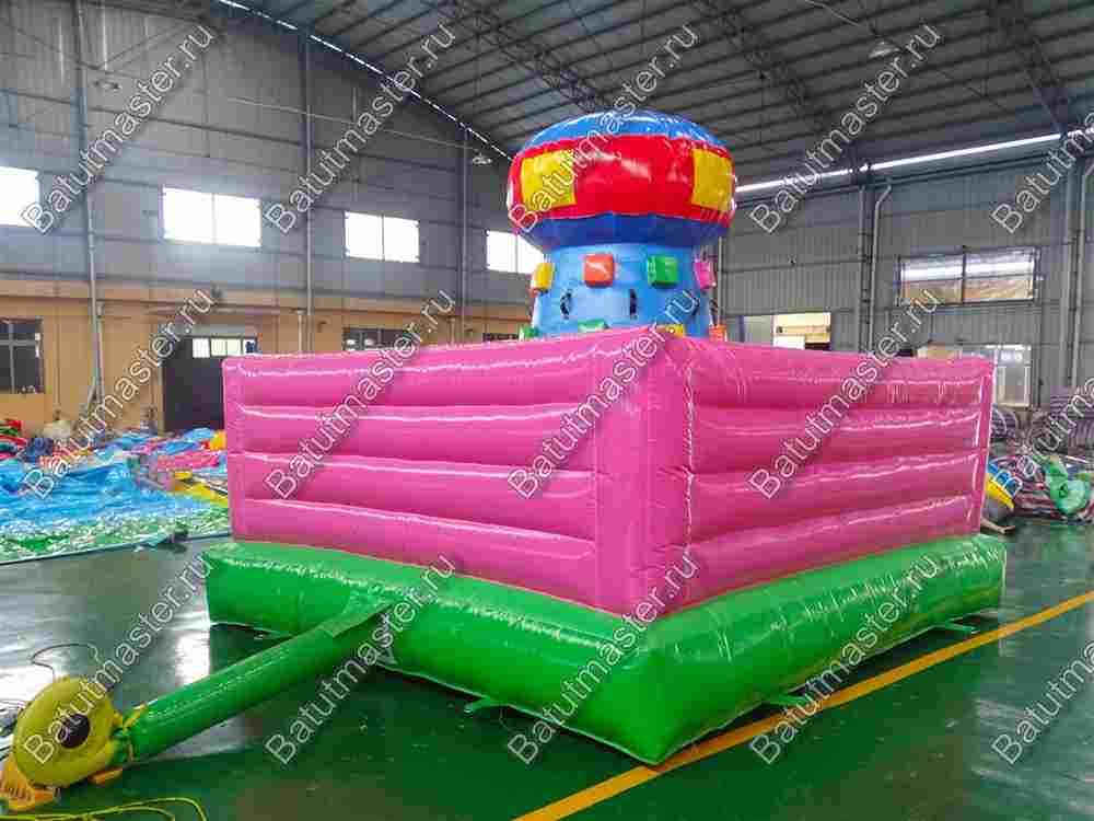 Надувной скалодром "Высокая башня" с высокими бортами 4*4*3 м