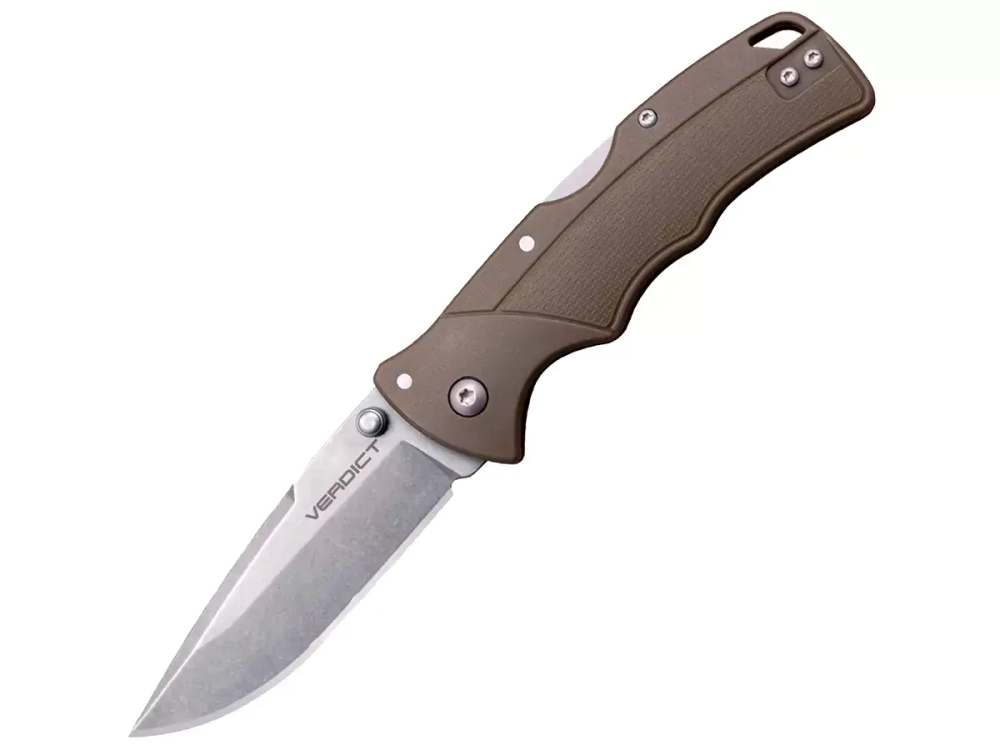 Нож складной Cold Steel Verdict Spear Point FDE, сталь 4116, GFN (CS-FL-C3SPSSFDE)