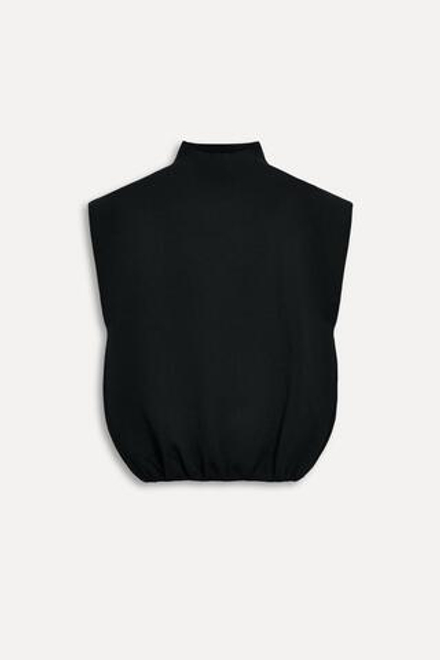 ZARA ТОП С ВОРОТНИКОМ-СТОЙКОЙ — 50TH ANNIVERSARY, БЕЛЫЙ