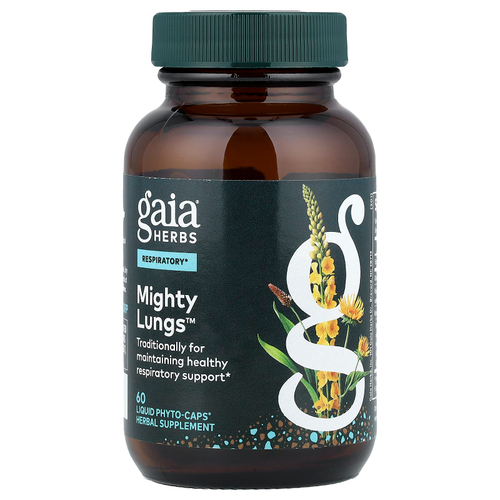 Gaia Herbs, Mighty Lungs™, 60 капсул Phyto-Caps®