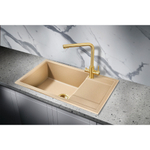 Мойка для кухни MILACIO Navarra 78 Cuarzo MC.77054, бежевый