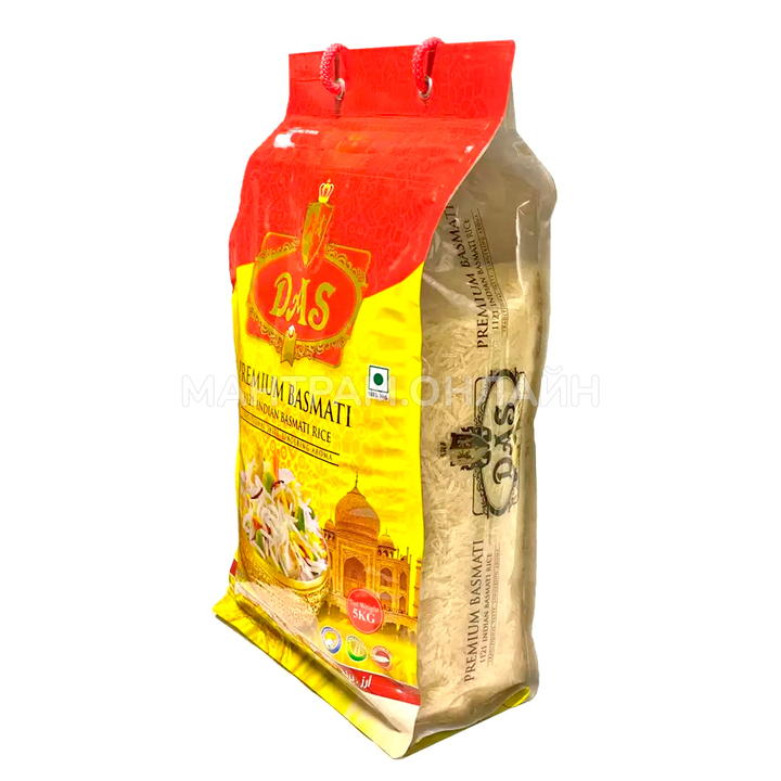 Рис Басмати пропаренный DAS Premium Basmati 5 кг