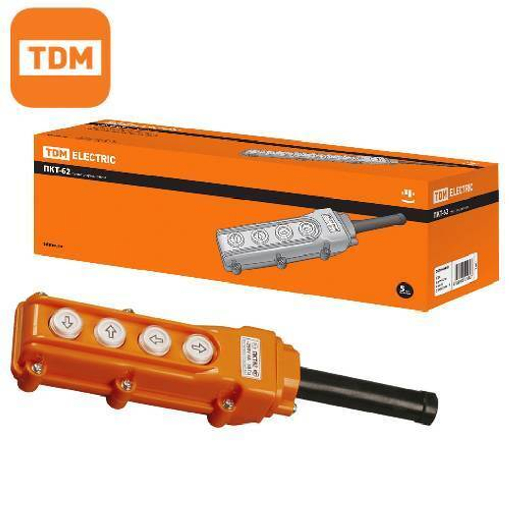 Пульт управления ПКТ-62 на 4 кнопки IP54 TDM SQ0706-0001