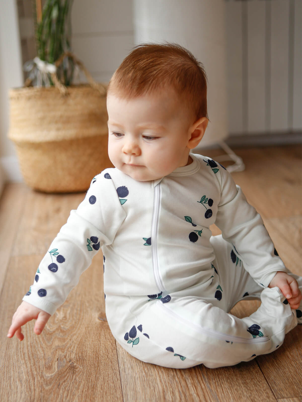 Комбинезон Mjölk Sleep and Play Голубика, уценка