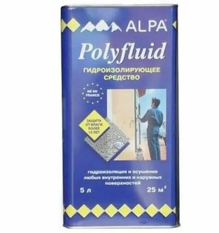 Alpa Polyfluid проникающая гидроизоляция 5 л