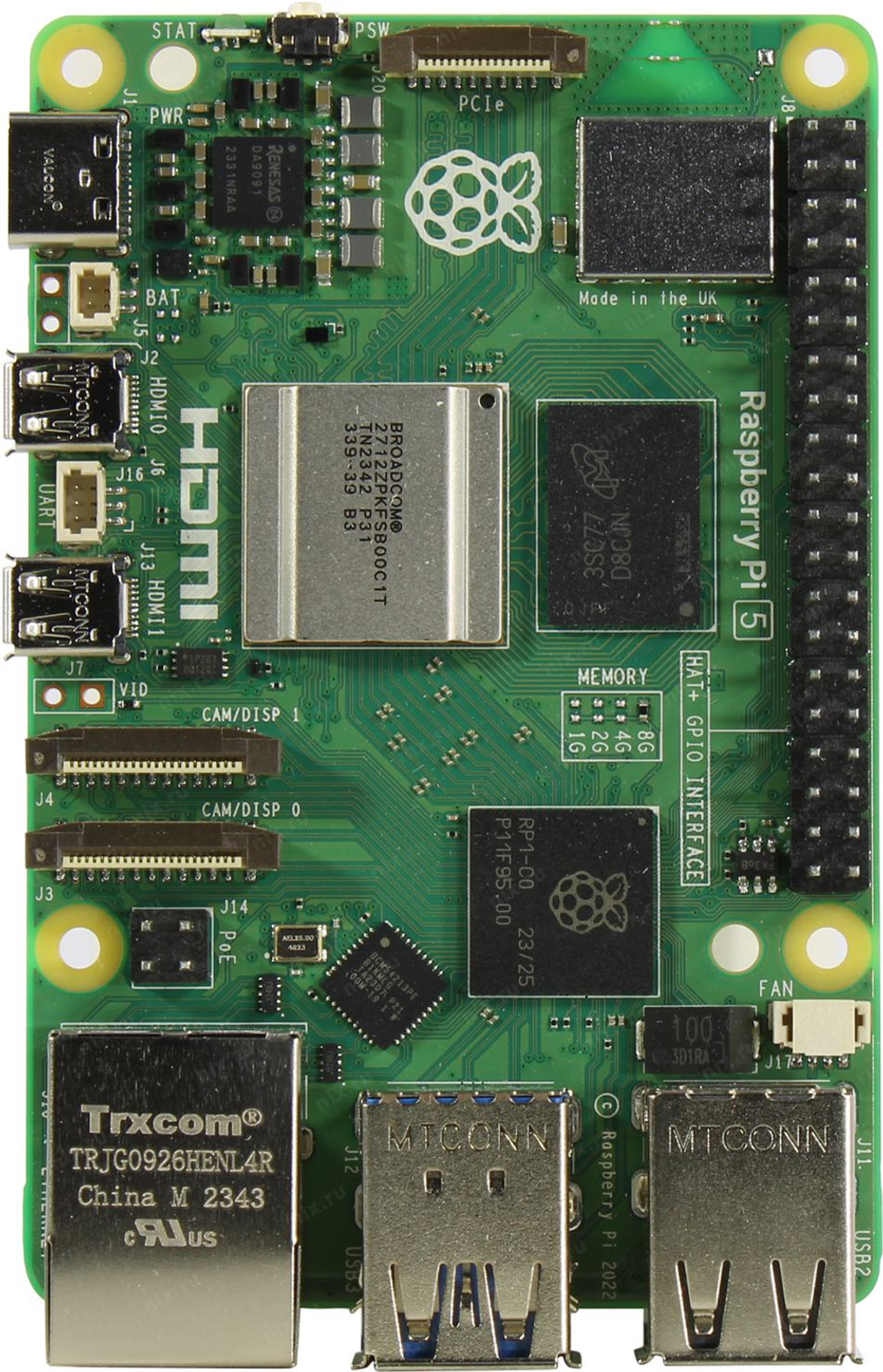 Микрокомпьютер Raspberry Pi 5 8gb