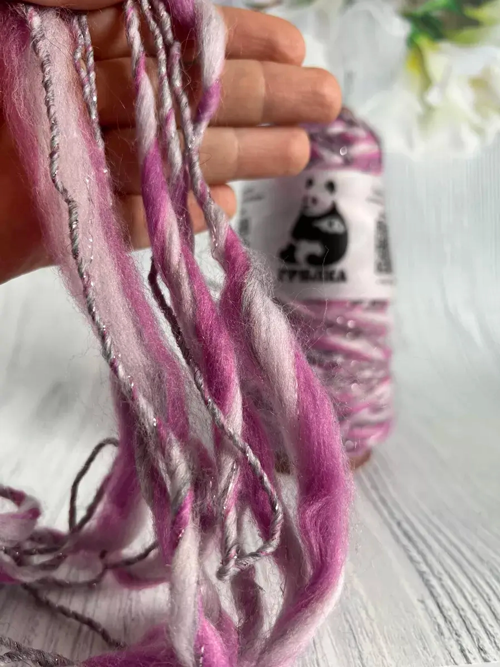 Трикотажная пряжа для вязания MORELINO толстая шишибрики