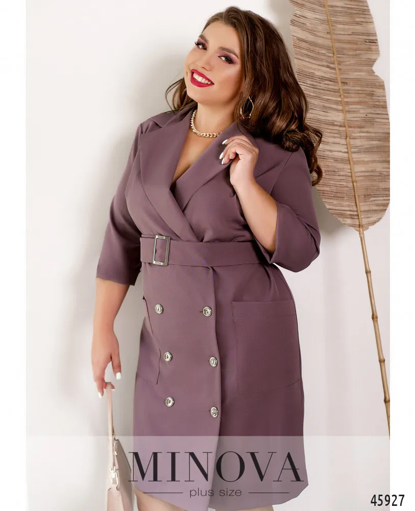 Платье 4146-коричнево-фиолетовый Minova