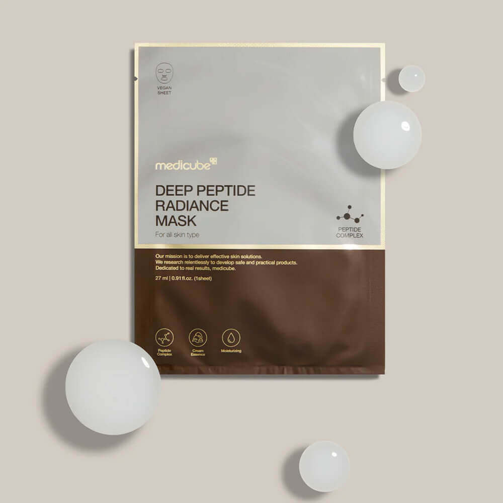 Medicube Тканевая маска с пептидами для сияния кожи medicube Deep Peptide Radiance Mask, 27 мл