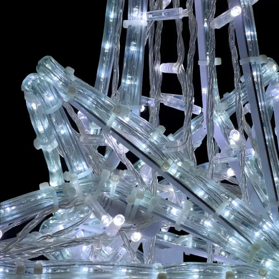 Светодиодная макушка Роза Ветров 75 см., Белая, 220В, LTC (LC-13210)