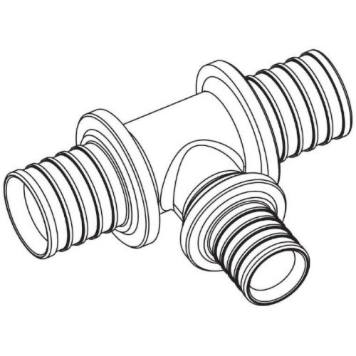 Тройник с уменьшенным боковым проходом 63-32-63 RX