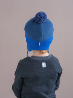 Шапка весенняя/осенняя вязаная КОДИ (Синяя ночь)