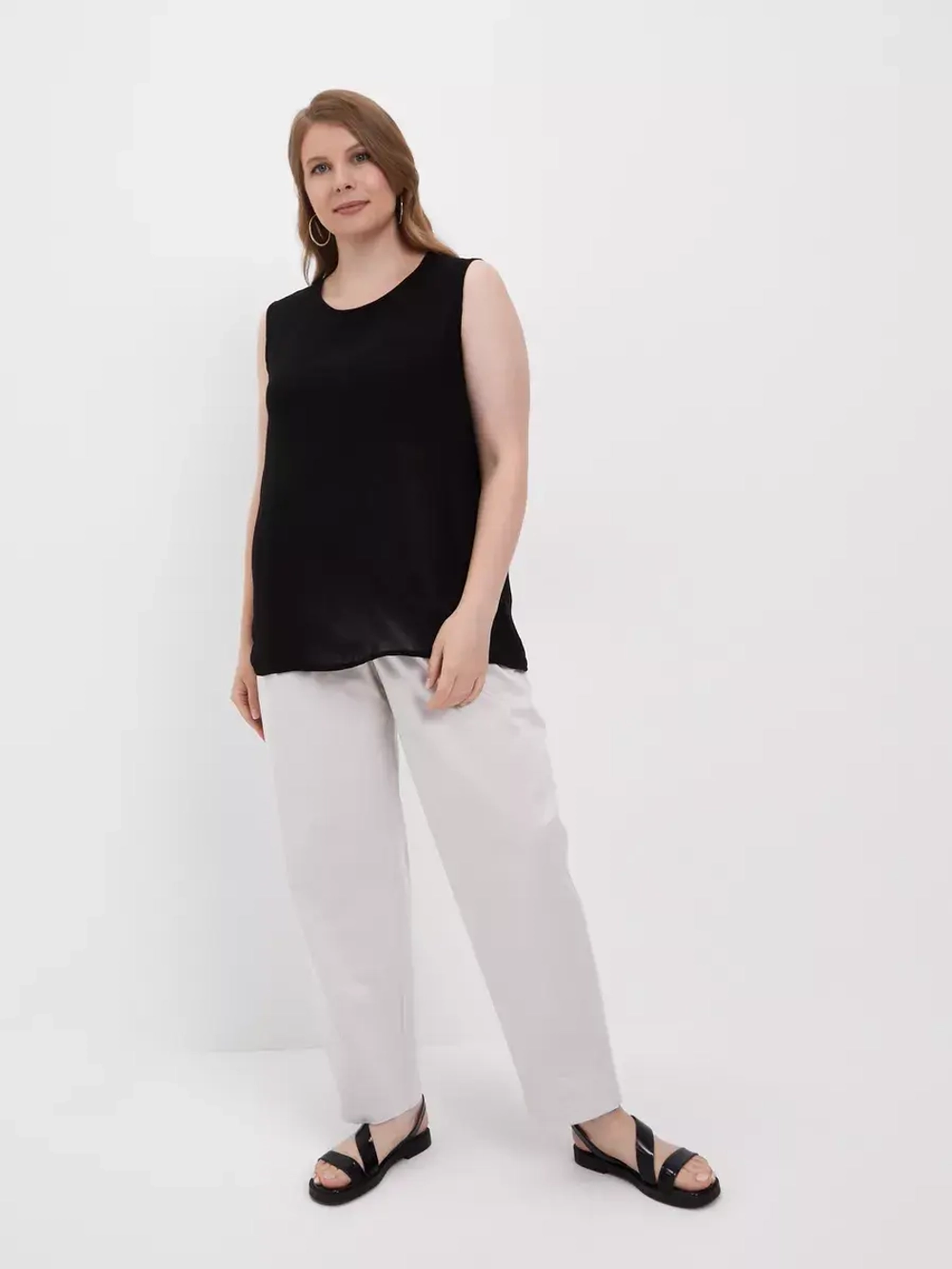 Майка, топ под пиджак однотонная