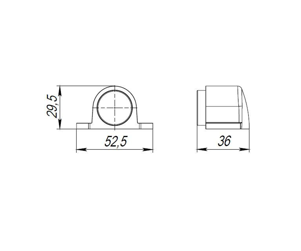 Упор дверной DS PF-52 ABG бронза