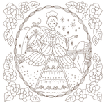 To the beyond of the world fairy tale story. Coloring book