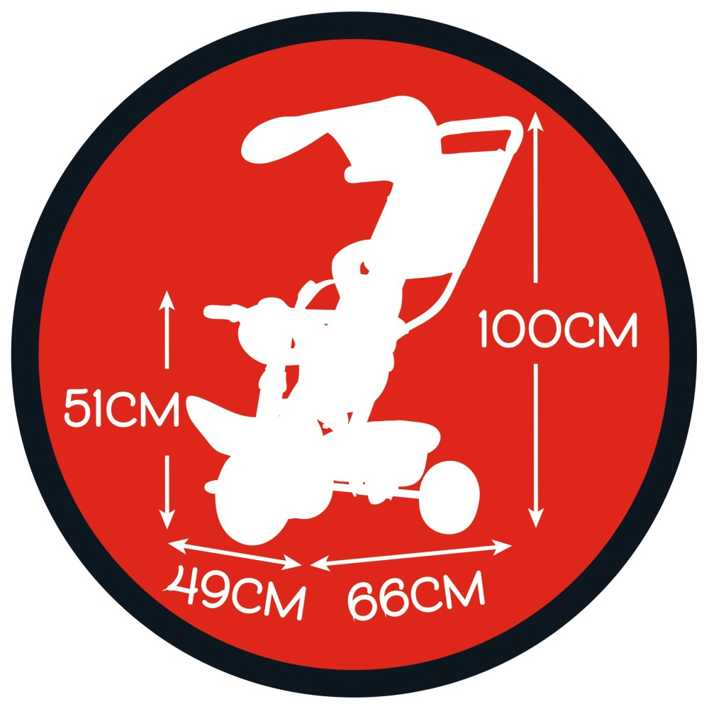 Детский трёхколёсный велосипед Smoby 741402 Микки Маус Baby Balade Plus от 10 месяцев — фото 5