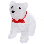 Фигура светодиодная «Северный мишутка» 25*13*22 см, 30 ламп LED, авторежим, 220V, Белый