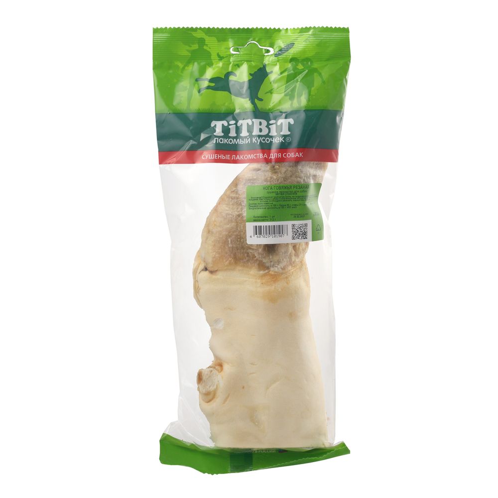Лакомство TiTBiT Нога говяжья резаная для собак