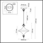 Подвесной светильник Odeon Light ULA 5404/23L