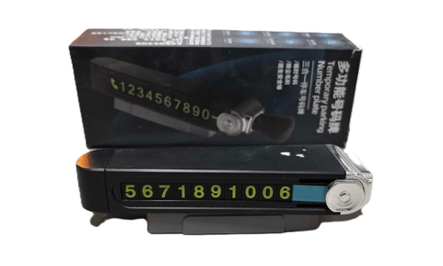 Парковочная автовизитка, черный  SF-001 号码牌