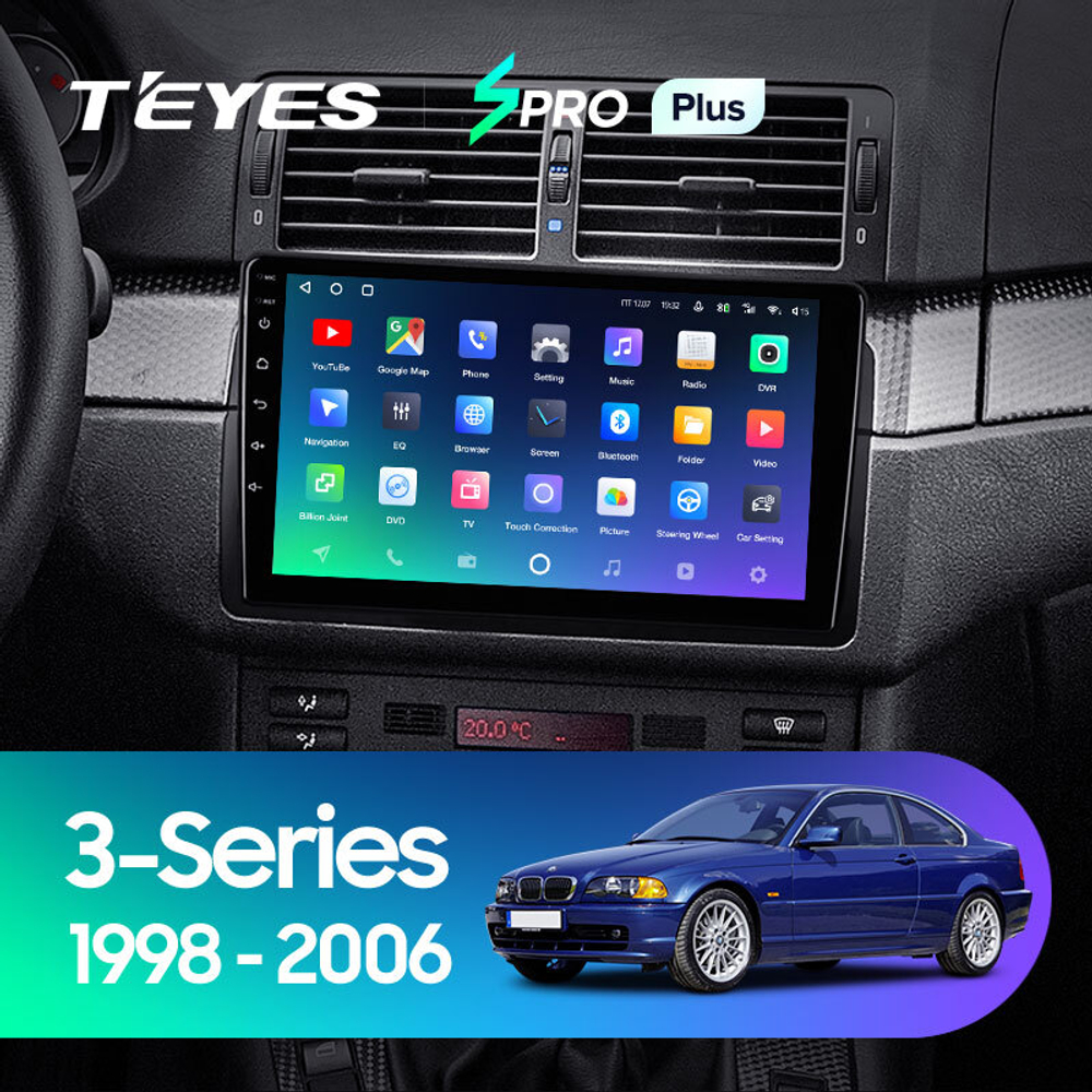 Teyes SPRO Plus 9"для BMW 3-Series E46 1998-2006