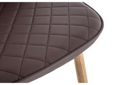 Стул на металлокаркасе Capri коричневый