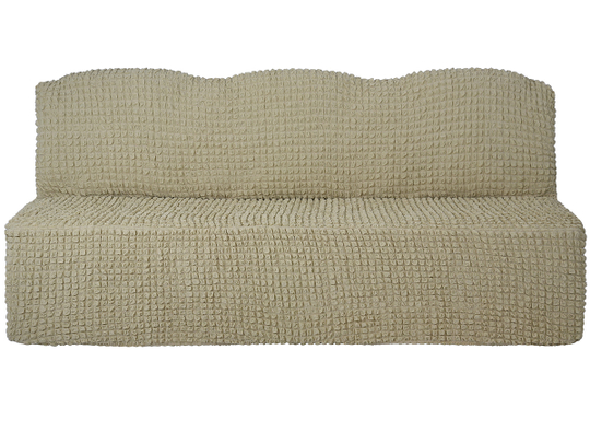 Чехол на трехместный диван без подлокотников Модерн, цвет Бежевый