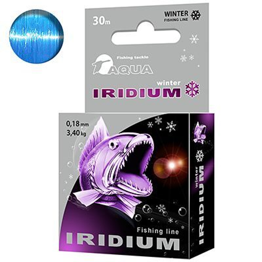 Леска IRIDIUM,TITANIUM,VANADIUM 30m 0,12 мм 3 шт