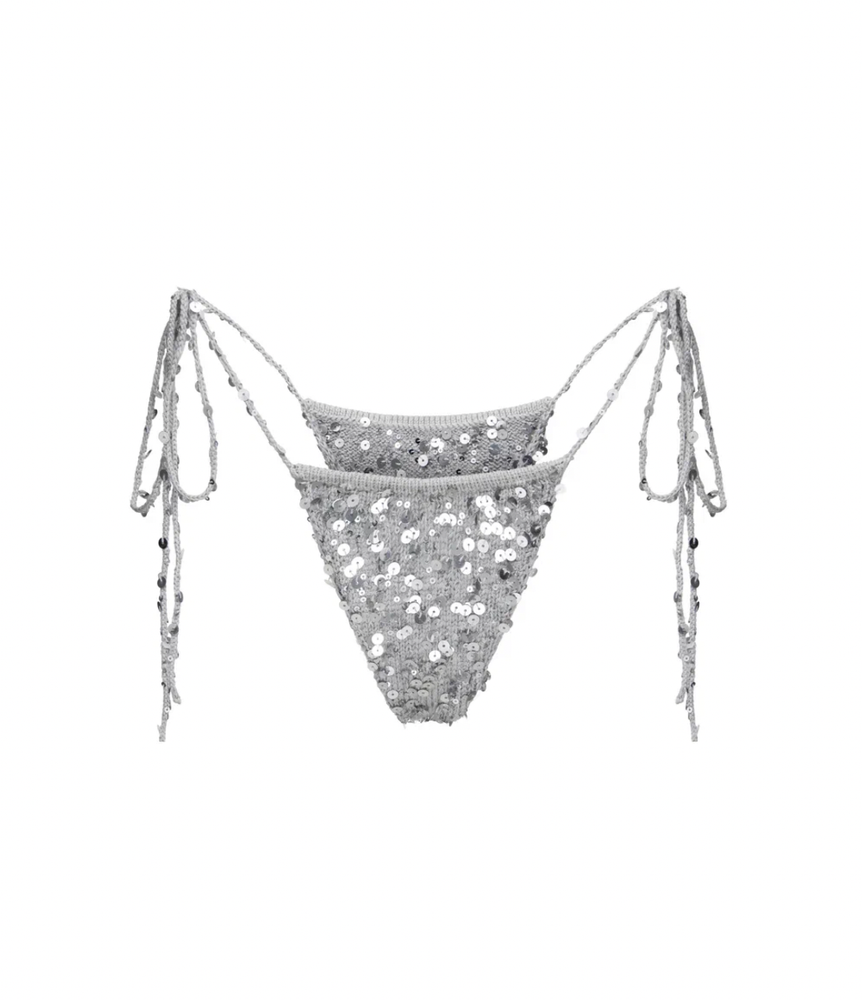 Вязаные бразильяно Storm  серебряный