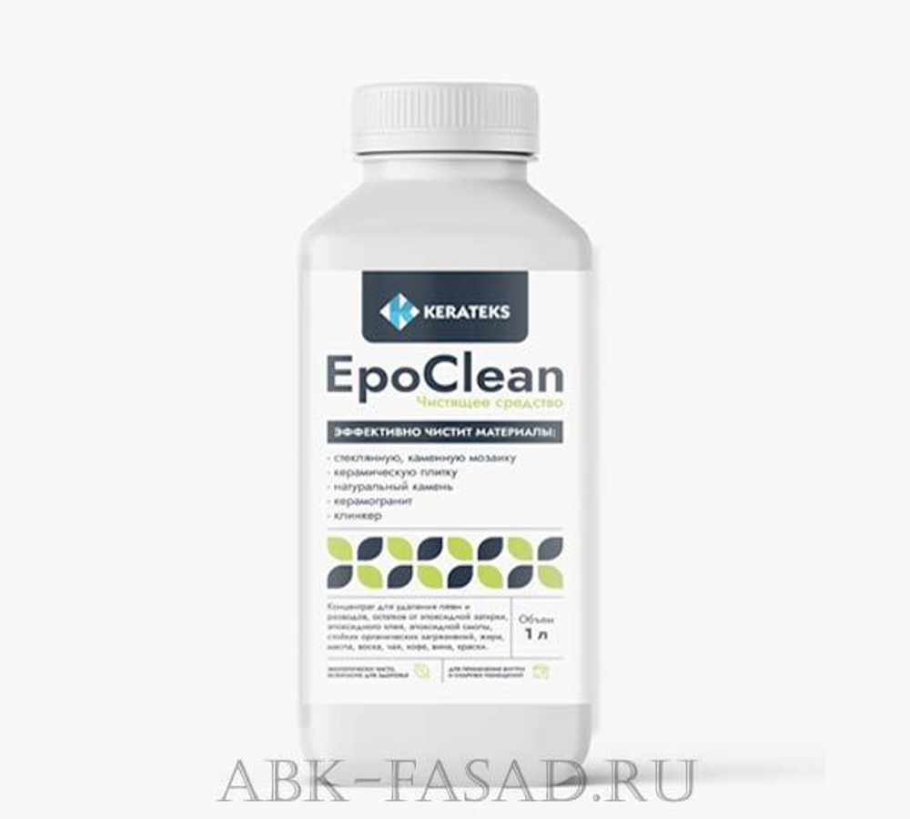KERATEKS Очиститель эпоксидной затирки EpoClean / ЭПОКЛИН, флакон 1л