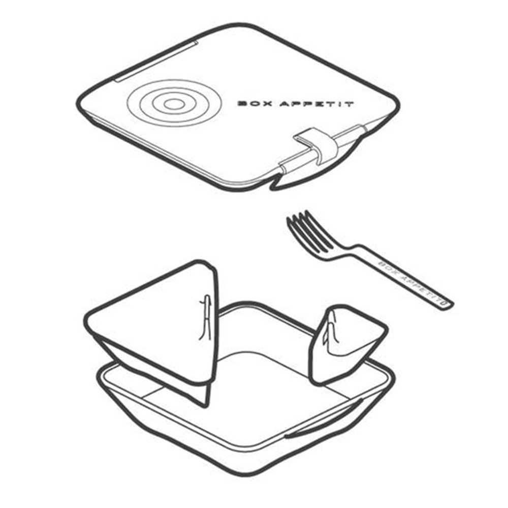 Ланч-бокс black+blum, box appetit, 1 л, желтый