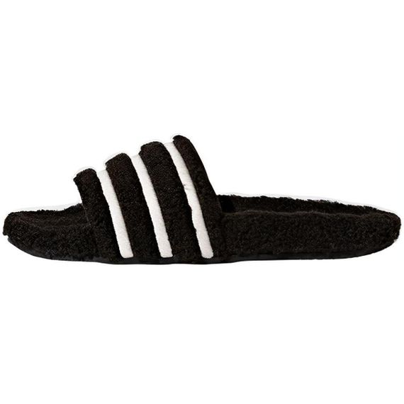 Adidas Adilette Slide 'Black Teddy Fleece'