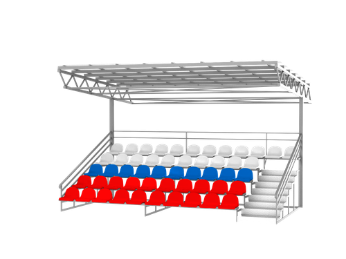 Трибуна с консольным навесом