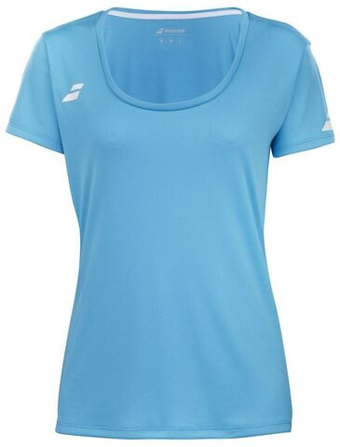 Футболка для девочки теннисная Babolat Play Cap Sleeve Top Girl - Бирюзовый