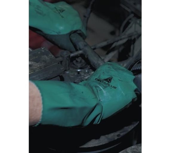 Перчатки химическистойкие с двойным нитрильным покрытием CHEMSAFE VV835 Delta Plus VV835VE08