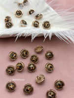 Пуговицы леопардовые матовое золото