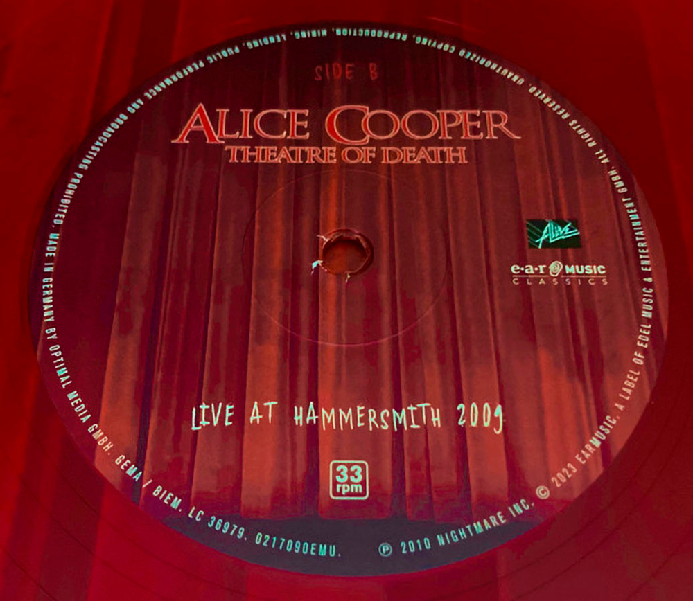 Alice Cooper / Theatre Of Death - Live At Hammersmith 2009 (Coloured Vinyl)(2LP+DVD)