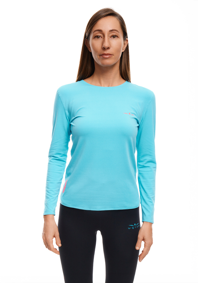 ЛОНГСЛИВ УТЕПЛЕННЫЙ ЖЕНСКИЙ TSHIRT LS | SKYBLUE