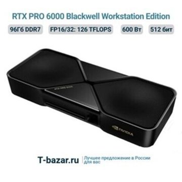 Профессиональная видеокарта nvidia PRO 6000 RTX Blackwell Workstation Edition 96GB PRO 6000 RTX Blackwell Workstation Edition 96GB