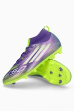 Бутсы adidas F50 League Mid FG/MG Junior - фиолетовый